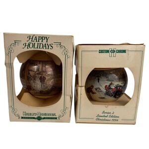 Harley-Davidson Biker Christmas Ornaments‎ Limited Edition Series 1993 1994 A72Q